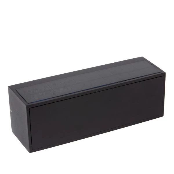 Lucide SUTTON - Wandleuchte - Sonnenenergie - LED Dim. - 1x2W 2850K/3150K - IP54 - Bewegung und Tag/Nacht-Sensor - Schwarz - detail 1